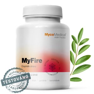 MycoMedica - MyFire, podpora u ohně, 90 rostlinných kapslí Doplněk stravy