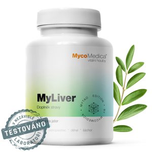 MycoMedica - MyLiver, podpora jater, 90 rostlinných kapslí Doplněk stravy