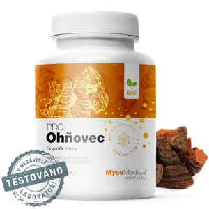 MycoMedica - Ohňovec PRO, 90 rostlinných kapslí Doplněk stravy
