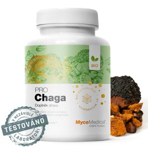 MycoMedica - Chaga PRO, 90 rostlinných kapslí Doplněk stravy