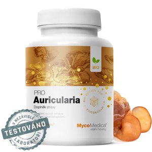 MycoMedica - Auricularia PRO, 90 rostlinných kapslí Doplněk stravy