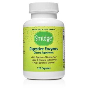 Smidge Digestive Enzymes, trávicí enzymy, 120 rostlinných kapslí Doplněk stravy