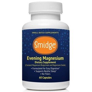 Smidge Evening Magnesium, hořčík bisglycinát, 60 rostlinných kapslí Doplněk stravy