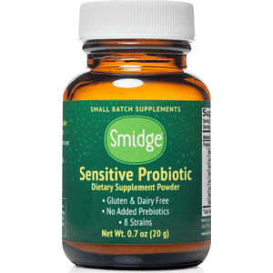 Smidge Sensitive Probiotika v prášku, 3 miliardy CFU, 20 g Doplněk stravy