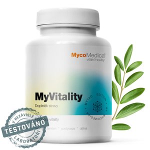 MycoMedica - MyVitality, podpora vitality, 90 rostlinných kapslí Doplněk stravy