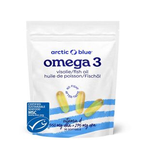 Arctic Blue Omega 3, 550 mg DHA, 275 mg EPA & Vitamin D 400 IU, 30 kapslí Doplněk stravy