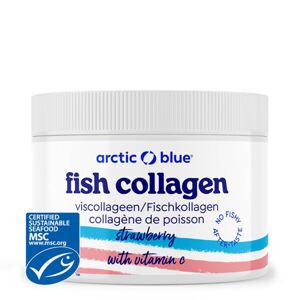 Arctic Blue Fish Collagen + Vitamin C, Rybí kolagen, jahoda, 150 g Doplněk stravy