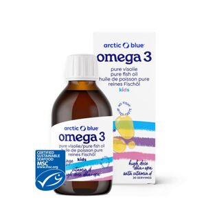 Arctic Blue Kids Omega 3, 450 mg DHA, 380 mg EPA, Vitamin D 400 IU, 150 ml Doplněk stravy