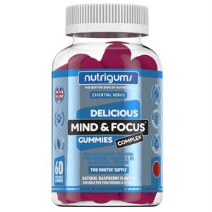 Nutrigums Mind & Focus Complex, podpora soustředění, 60 želé bonbónů Doplněk stravy