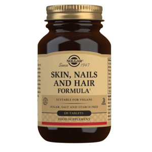 Solgar Skin, Nails and Hair Formula, zdravá pleť, nehty a vlasy, 120 tablet Doplněk stravy