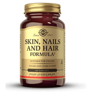 Solgar Skin, Nails and Hair Formula, zdravá pleť, nehty a vlasy, 60 tablet Doplněk stravy