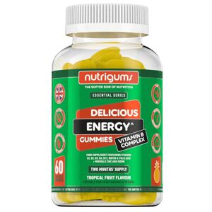 Nutrigums Energy Vitamin B Complex, 60 želé bonbónů Doplněk stravy