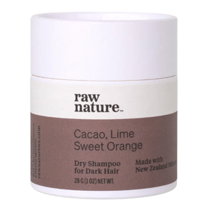 Raw Nature Dry Shampoo For Dark Hair, Suchý šampón pro tmavé vlasy, 28 g