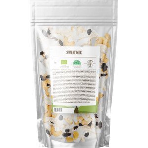 BrainMax Pure Sweet Mix, mandle, kešu, rozinky, kokos, BIO, 100 g Směs organických mandlí, kešu ořechů a plátků kokosu, *CZ-BIO-001 certifikát