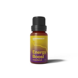 WellMax Energy Boost Essential Oil, 100% přírodní esenciální olej, 10 ml Pomeranč, klementinka a eukalyptus pro povzbuzení a příval energie.
