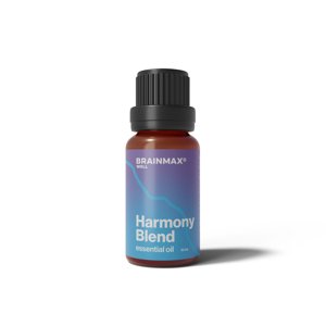 WellMax Harmony Blend Essential Oil, 100% přírodní esenciální olej, 10 ml Litsea cubeba, levandule a eukalyptus pro uvolnění mysli a harmonickou relaxaci.