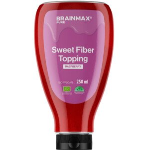 BrainMax Pure BraiMax Pure Sweet Fiber Topping, topping, BIO, 250 ml Příchuť: Malina Jemný toping s příchutí v BIO kvalitě / *CZ-BIO-001 certifikát