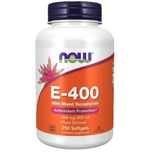 Now® Foods NOW Vitamin E 400 IU s tokoferoly, 250 softgelových kapslí Doplněk stravy