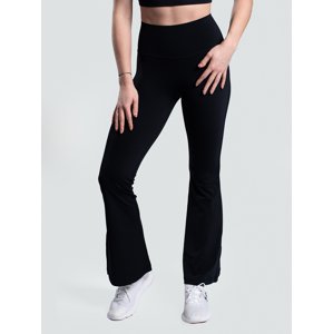 Dámské zvonové legíny, černé Velikost: XL Dámské černé legíny do zvonu