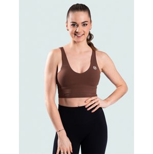 BrainMax dámská sportovní podprsenka Basic, hnědá Velikost: XL