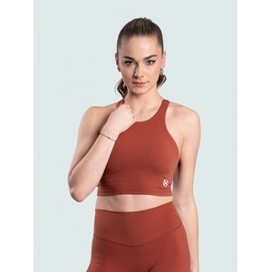 BrainMax dámský sportovní crop top, hnědý Velikost: L
