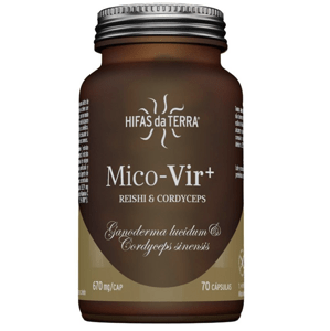 Hifas da Terra Mico-Vir+, Reishi a Cordyceps, 70 kapslí Doplněk stravy