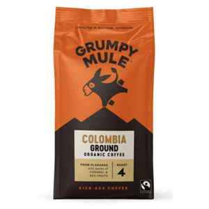 Grumpy Mule Colombia Ground Coffee, 100% Arabica, mletá káva, BIO, 200 g *CZ-BIO-001 certifikát
