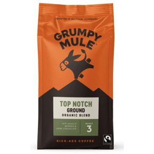 Grumpy Mule Top Notch Ground Coffee, 100 % Arabica, mletá káva, BIO, 200 g *CZ-BIO-001 certifikát