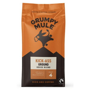 Grumpy Mule Kick-Ass Ground Coffee, 100% Arabica, mletá káva, BIO, 200 g *CZ-BIO-001 certifikát