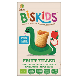 BISkids - BIO měkké dětské sušenky s jablečným pyré bez přidaného cukru, 33% ovoce 36M+, 120g *CZ-BIO-001 certifikát