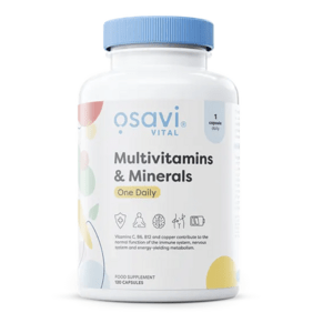 Osavi Multivitamins & Minerals, Multivitamín s minerály, 120 kapslí Doplněk stravy