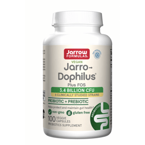 Jarrow Formulas Jarrow Jarro-Dophilus® + FOS, probiotika 3,6 miliard, 6 probiotických kmenů, 100 rostlinných kapslí Doplněk stravy
