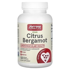 Jarrow Formulas Citrus Bergamot, extrakt z citrusového bergamotu, 500 mg, 120 rostlinných kapslí Doplněk stravy