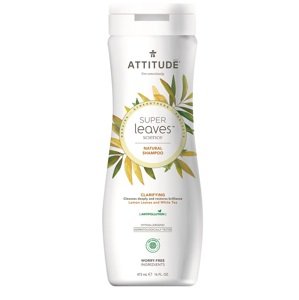 Attitude - Přírodní rozjasňující šampon Super leaves - pro normální a mastné vlasy, 473 ml