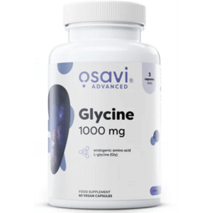 Osavi Glycine, glycin, 1000 mg, 60 rostlinných kapslí Doplněk stravy