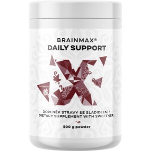 BrainMax Daily Support, malina, 500 g Komplexní výživa pro svaly a výkon, doplněk stravy