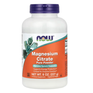 Now® Foods NOW Magnesium Citrate Pure Powder, hořčík citrát v prášku, 450 mg, 227 g Doplněk stravy