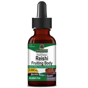 Nature's Answer Reishi Fruiting Body Fluid Extract, extrakt z plodnice Reishi, 30 ml Doplněk stravy