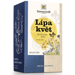 Sonnentor - Lípa květ, porcovaný čaj, BIO, 18 ks *CZ-BIO-002 certifikát