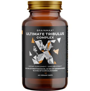 BrainMax Ultimate Tribulus Complex, 60 rostlinných kapslí Kombinace 5 standardizovaných extraktů s vysokým obsahem aktivních látek, 30 dávek, doplněk stravy