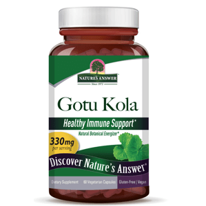 Nature's Answer Gotu Kola, extrakt, 330 mg, 60 kapslí Doplněk stravy
