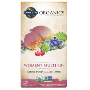 Garden of Life Organics Women's Multi 40+, multivitamín pro ženy, 120 rostlinných tablet