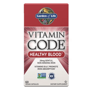 Garden of Life Vitamin Code Healthy Blood, zdraví krve, 60 rostlinných kapslí Doplněk stravy