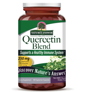 Nature's Answer Quercetin Blend, Kvercetin, extrakt, 250 mg, 60 rostlinných kapslí Doplněk stravy