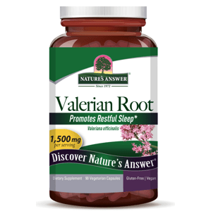 Nature's Answer Valerian Root, Kozlík lékařský, 1500 mg, 90 kapslí Doplněk stravy