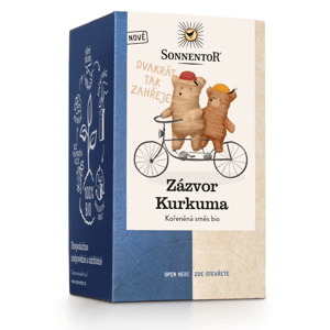 Sonnentor - Zázvor Kurkuma, porcovaný čaj, BIO, 18 ks *CZ-BIO-002 certifikát
