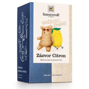 Sonnentor - Zázvor Citron, porcovaný čaj, BIO, 18 ks *CZ-BIO-002 certifikát
