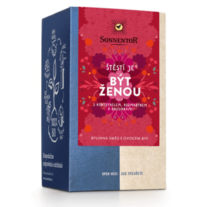 Sonnentor - Štěstí je® být ženou, porcovaný čaj, BIO, 18 ks *CZ-BIO-002 certifikát