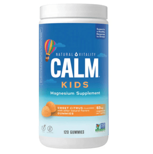 Natural Vitality Calm Kids Magnesium, hořčík pro děti, sladký citrus, 120 gumových bonbónů Doplněk stravy