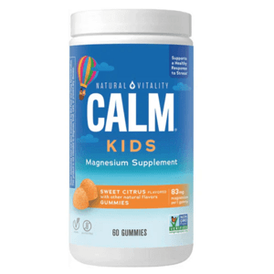 Natural Vitality Calm Kids Magnesium, hořčík pro děti, sladký citrus, 60 gumových bonbónů Doplněk stravy